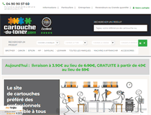 Tablet Screenshot of cartouche-du-toner.com